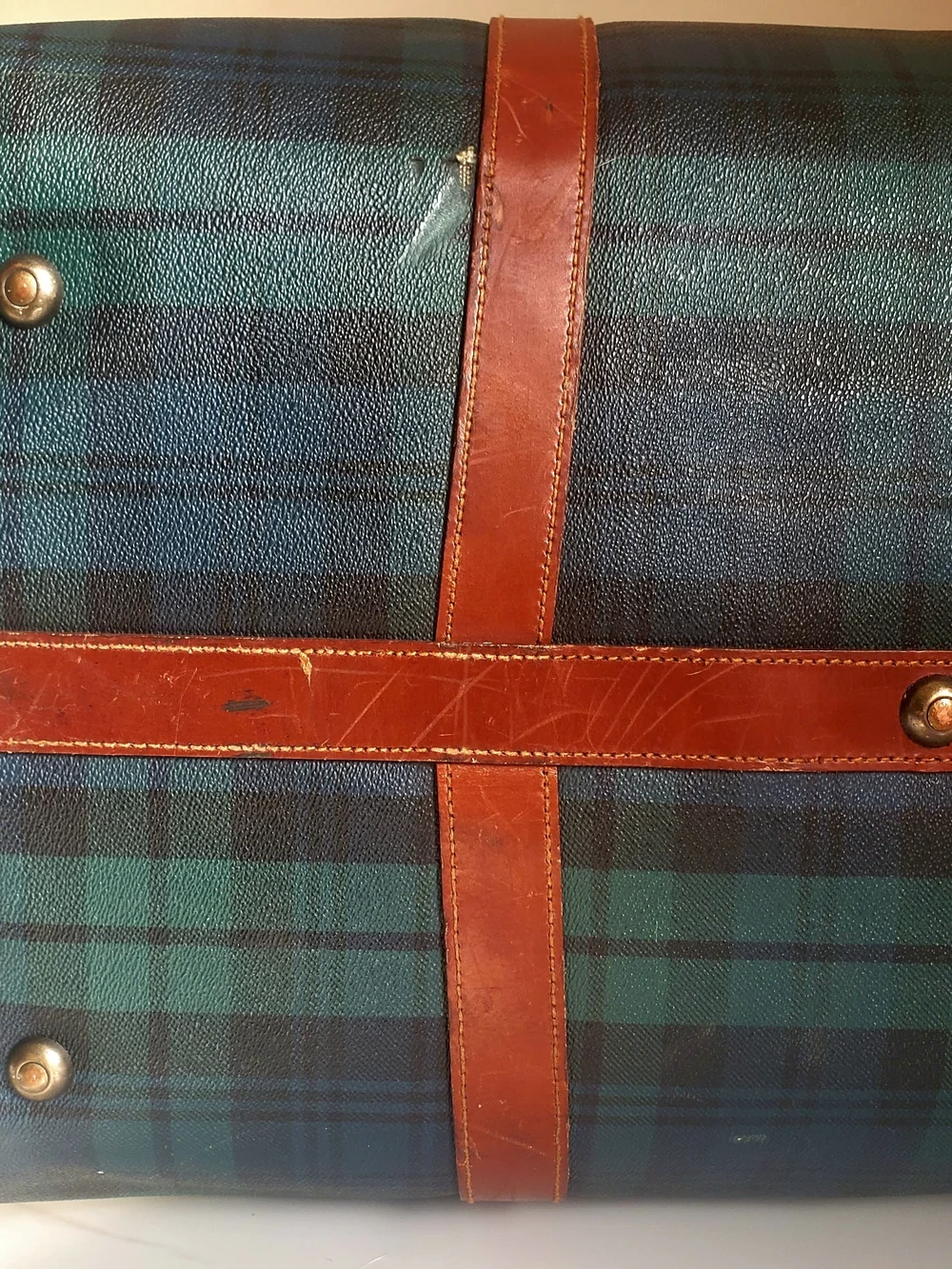 Vintage Polo Ralph Lauren Cult Collector Blackwatch Plaid Week-Away Duffel
